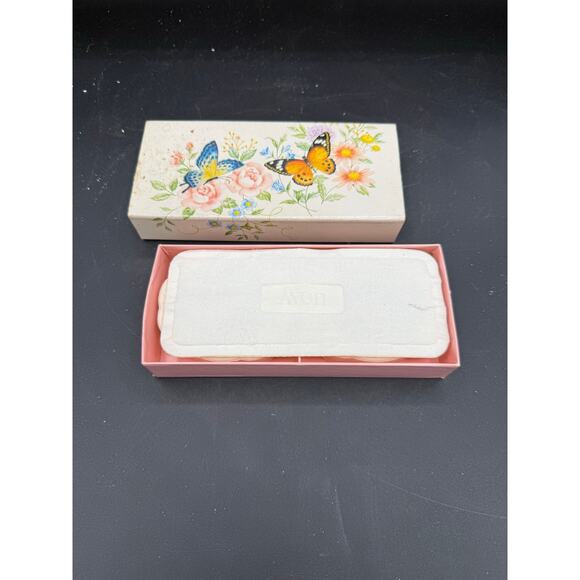 Vintage Avon Summer Butterflies and Blossoms Soaps Set of 2 in Box - Picture 5 of 9